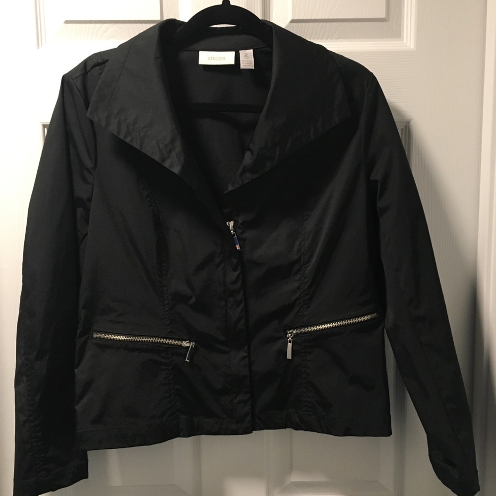 Chico’s Moto jacket Size 2/LARGE/12-14